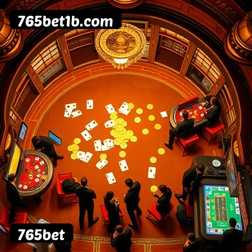 Números do app 765bet em material de marketing — ilustração, não auditoria